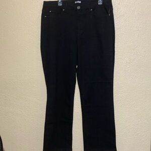 Basic Editions Jeans 16S Black Stretch Modern Boot Cut 5-Pocket Cotton NWOT